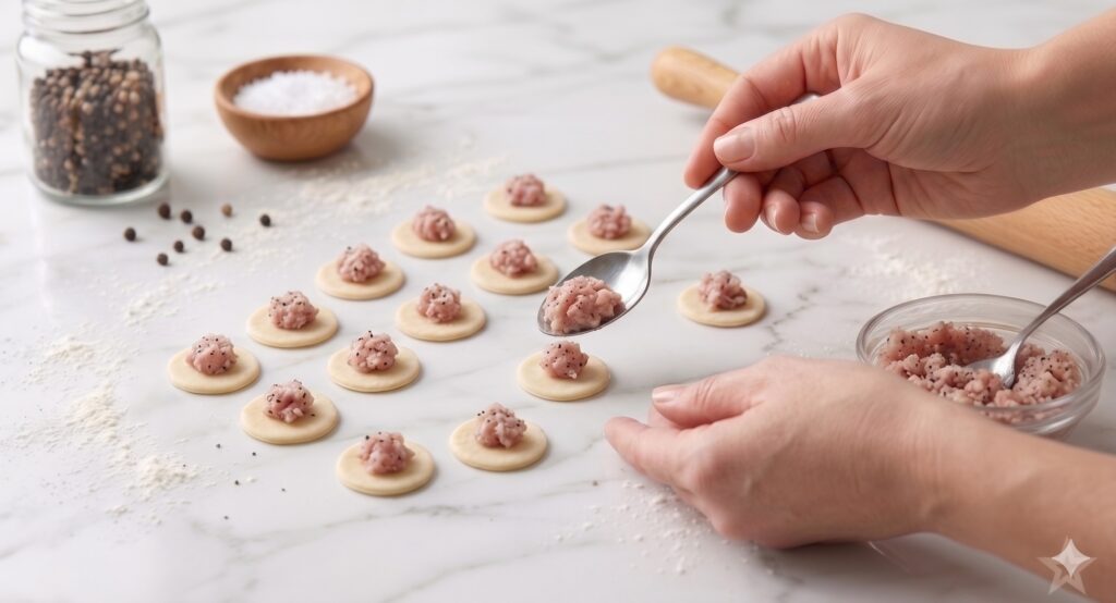 rellenar pelmenies